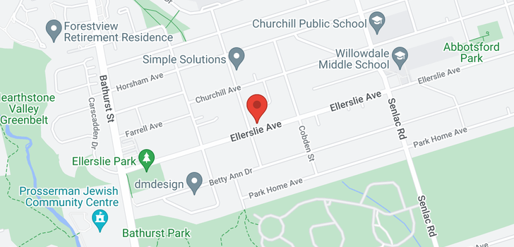 map of 386 ELLERSLIE Avenue